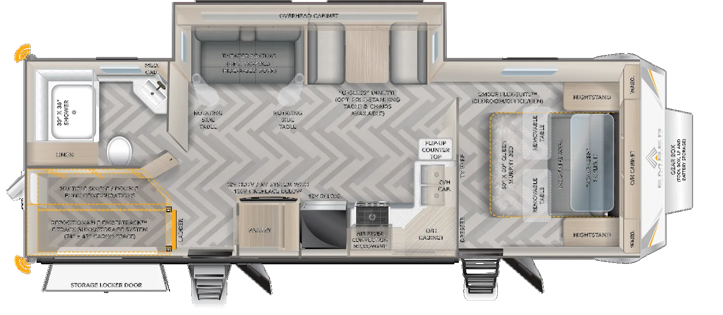 Ember RV Touring Edition 28MSL floor plan
