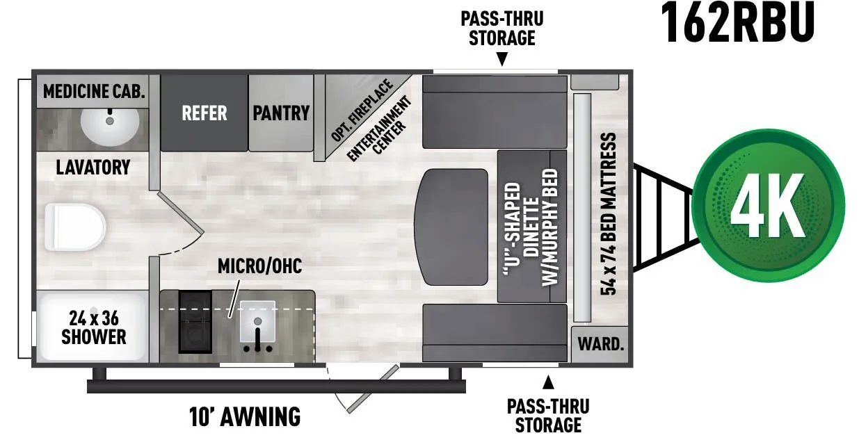 Coachmen Clipper 162RBU floor plan