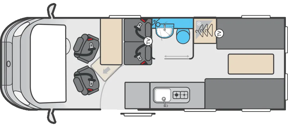 Swift Carrera 184 floor plan