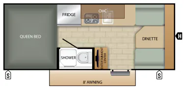 Starcraft Comet 16QB floor plan
