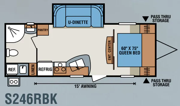 K-Z Sportsmen S246RBK floor plan
