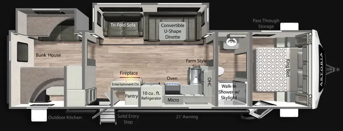 Dutchmen Astoria 3203BH floor plan