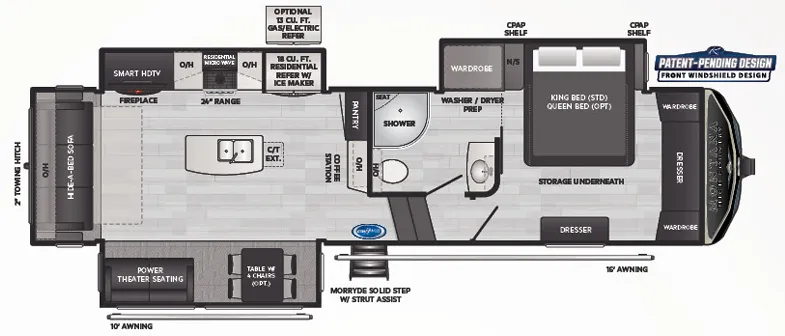 2023 Keystone Montana High Country 295RL - Floor plan