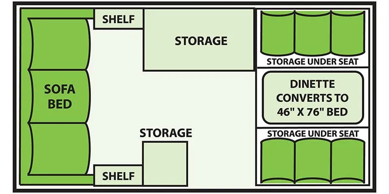 Aliner Scout BASE floor plan