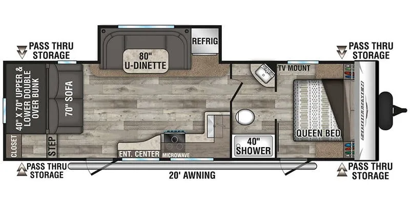 K-Z Sportsmen SE 281BHSE floor plan