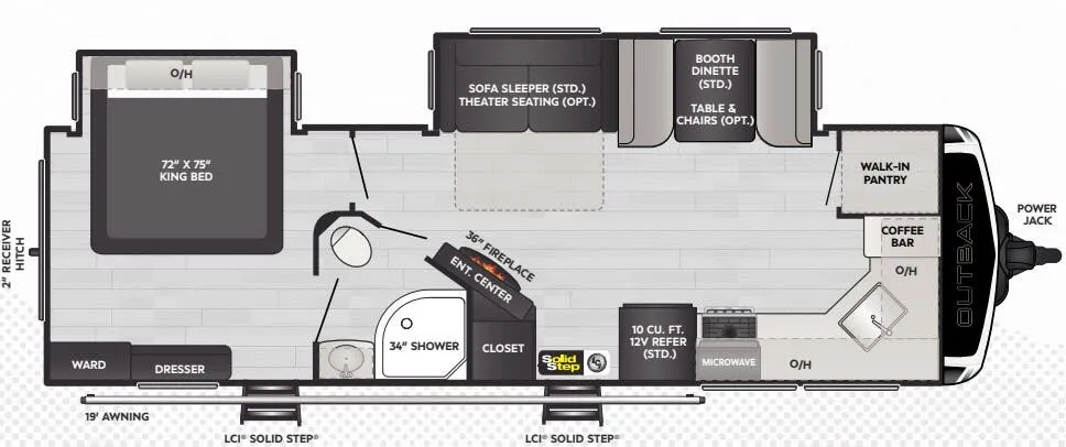 2025 Keystone Outback 271FK - Floor plan