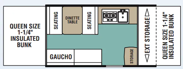 Forest River Viking Epic 2108ST floor plan