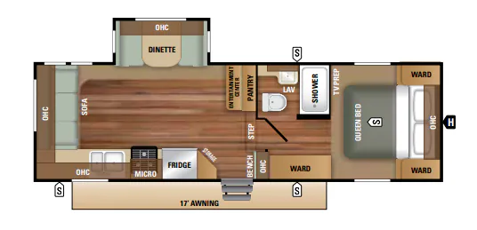 Starcraft Autumn Ridge Outfitter 255RLS floor plan