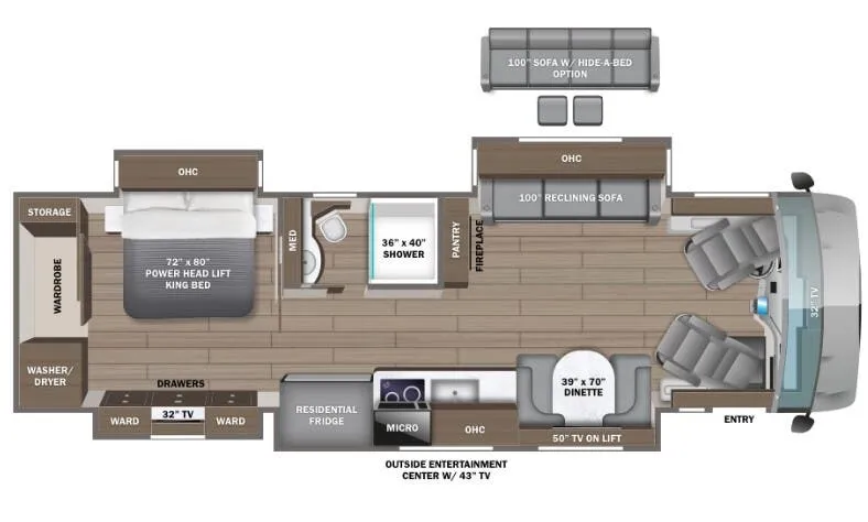 Entegra Coach Anthem 37K floor plan