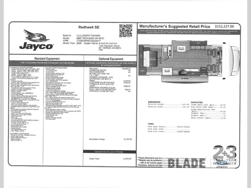 2026 Jayco Redhawk SE 29KF - Photo 3