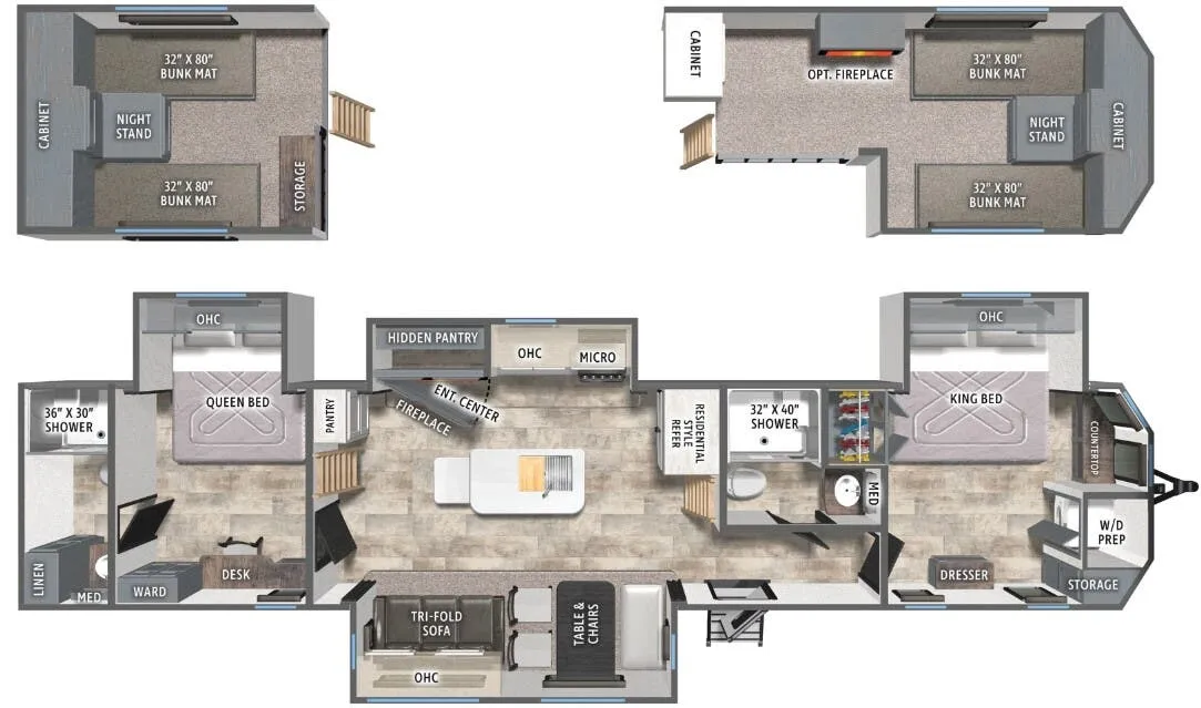 Forest River Puma Vista 421LFT floor plan
