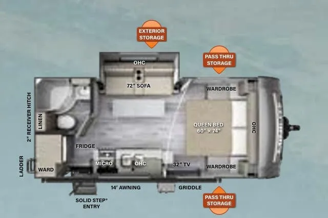 Forest River Rockwood Mini Lite 2109S floor plan