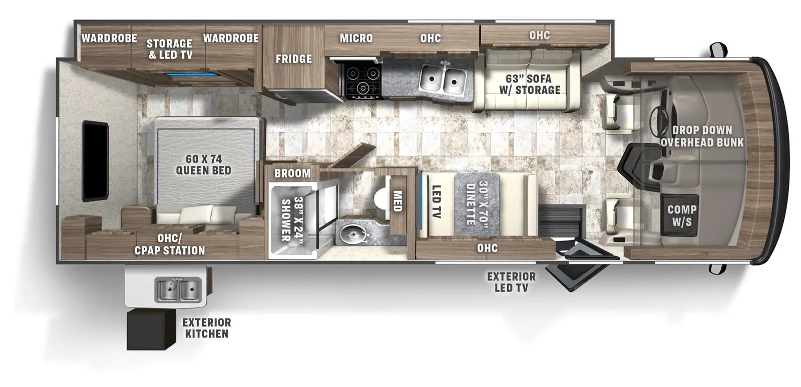 Coachmen Pursuit 29SS floor plan