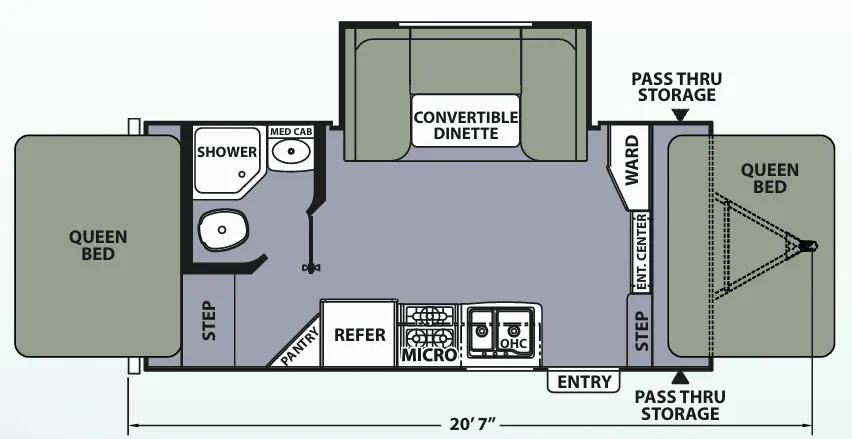 Coachmen Apex Nano 17X floor plan