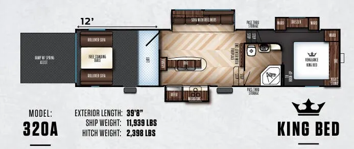 Forest River Vengeance 320A exterior