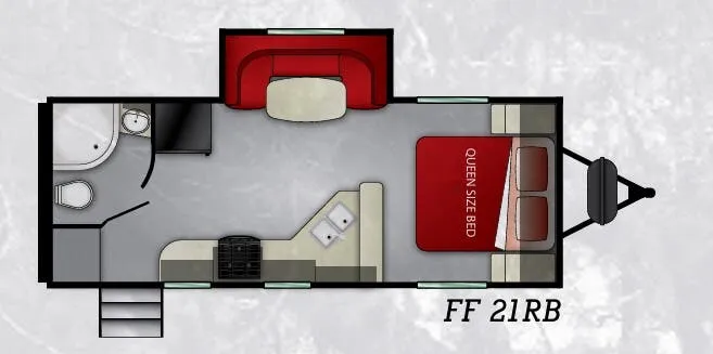 Cruiser RV Fun Finder Xtreme Lite 21RB floor plan