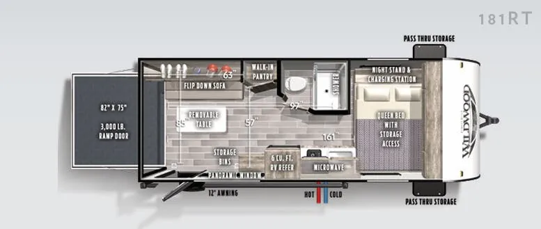 Forest River Wildwood FSX 181RT floor plan