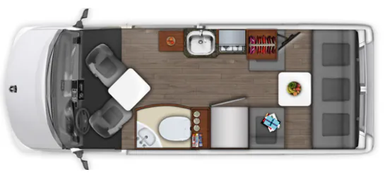 Roadtrek Simplicity Base floor plan
