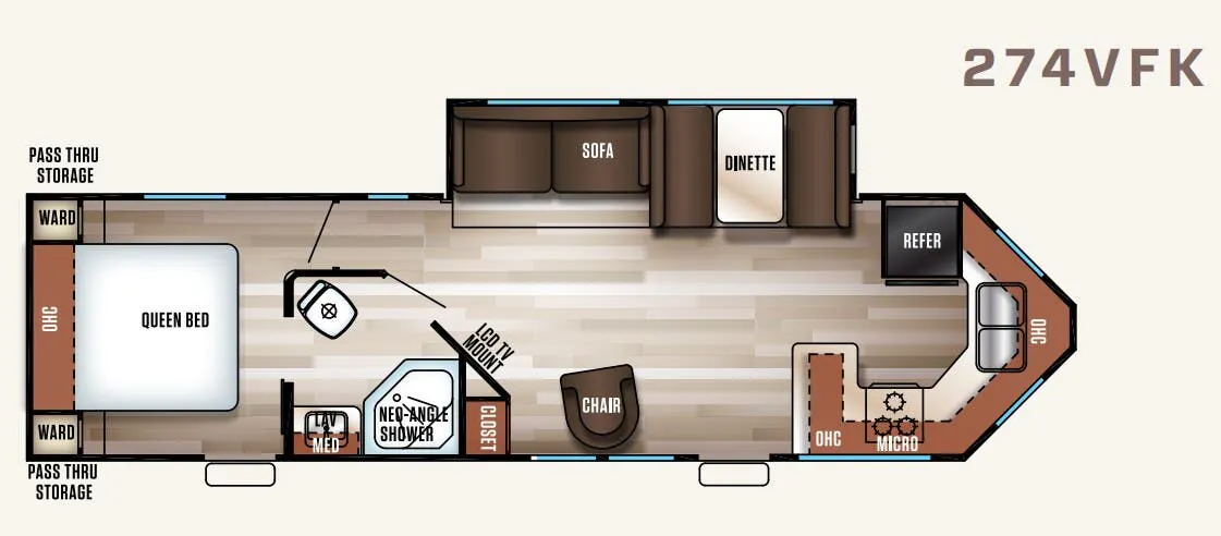 Forest River Cherokee Patriot Edition 274VFK floor plan