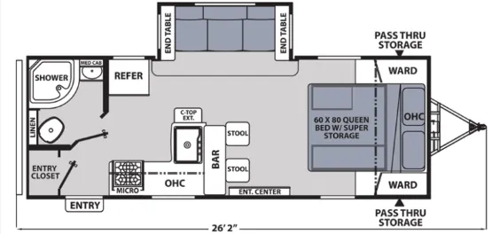 Coachmen Apex Ultra-Lite 211RBS floor plan