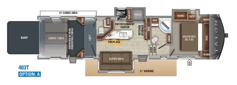 Jayco Talon Platinum 403T floor plan
