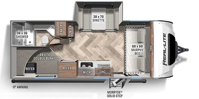 Palomino Real-Lite Mini 191 floor plan