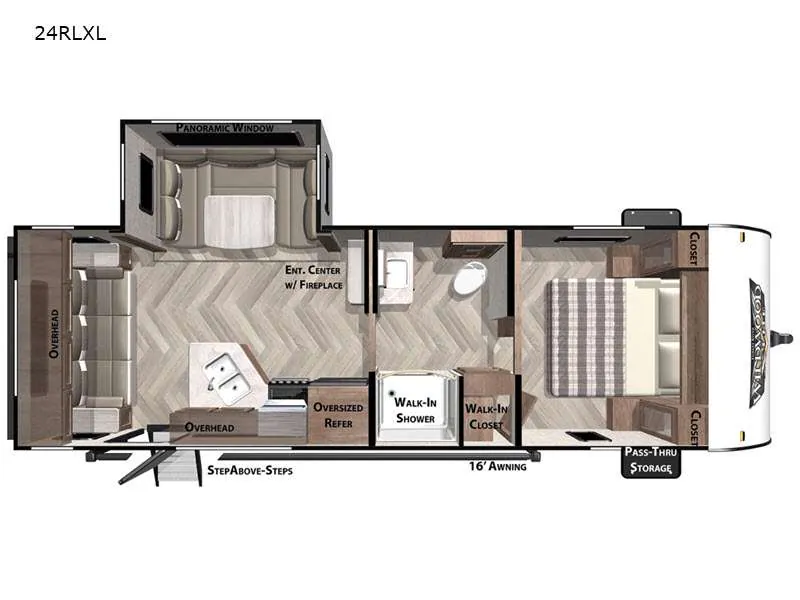 2021 Forest River Wildwood X-Lite 24RLXL - Floor plan