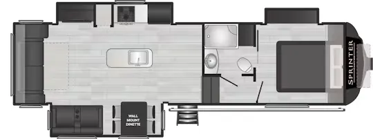Keystone Sprinter 30RL floor plan