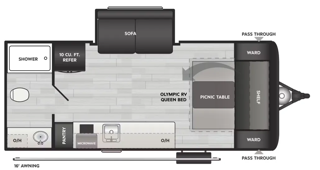 Keystone Springdale Mini 1950RBS floor plan