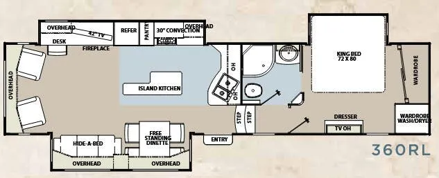 Coachmen Brookstone Diamond 360RL floor plan