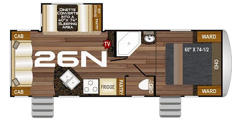Northwood Nash 26N floor plan