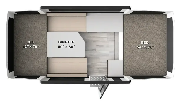 2026 Forest River Flagstaff Tent F141OTG - Floor plan