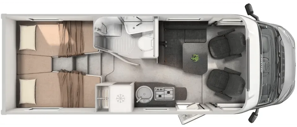 Hymer Exsis-t Pure 580 floor plan