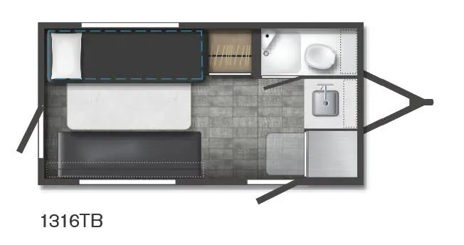 Winnebago HIKE 100 1316TB floor plan
