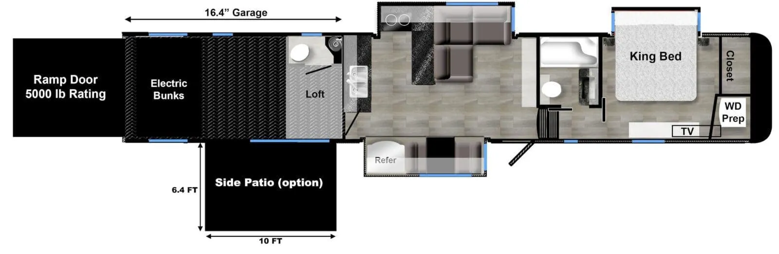 Luxe Luxe 48FB floor plan