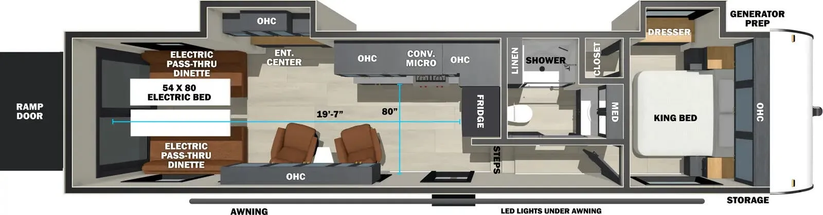 Forest River Sandstorm 3300 floor plan