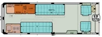 Sportsmobile Transit 117S floor plan