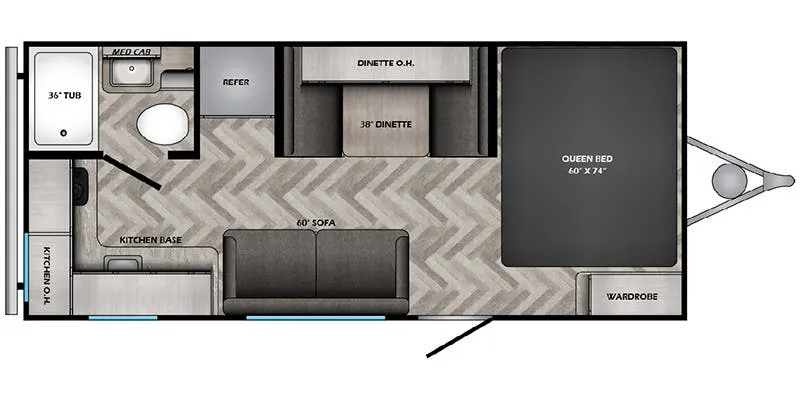 CrossRoads Zinger Lite ZR18RK floor plan