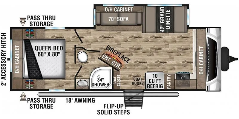 Venture RV SportTrek ST251VFK floor plan