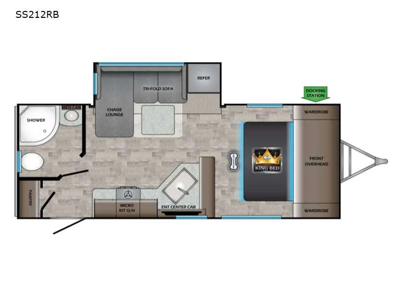 2022 CrossRoads Sunset Trail Super Lite 212RB - Floor plan