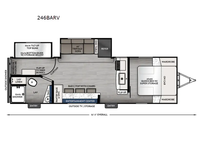 2026 Coachmen RV Apex Ultra-Lite 246BARV — Floor plan