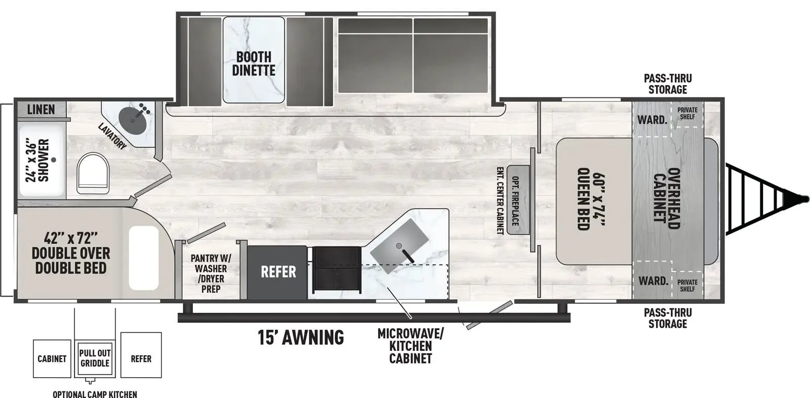 Forest River Viking 262DBS floor plan