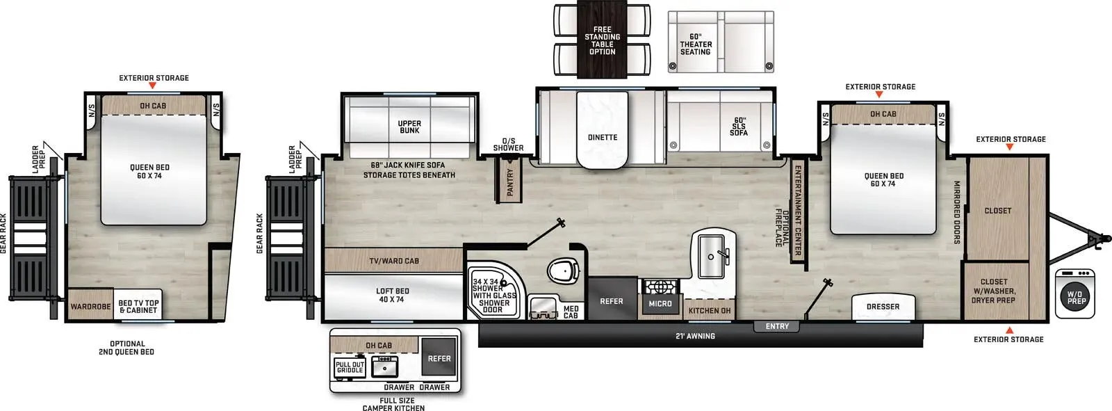 Coachmen Catalina Legacy Edition 343BHTS floor plan