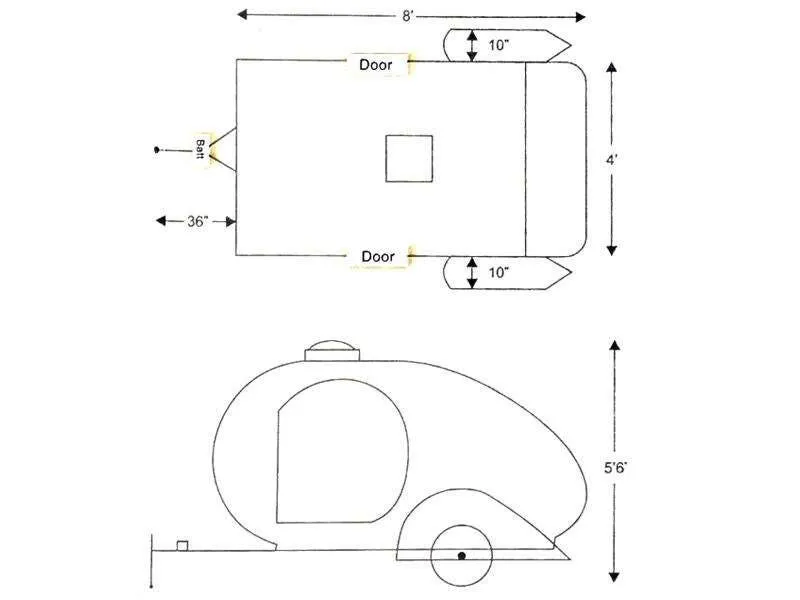 Little Guy Trailers CampKat BASE floor plan