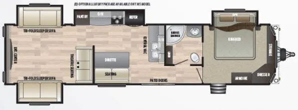 Keystone Retreat 391RDEN floor plan