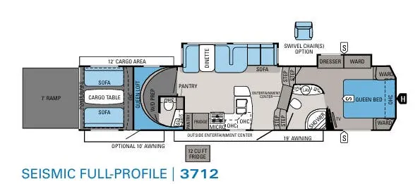 Jayco Seismic 3712 floor plan