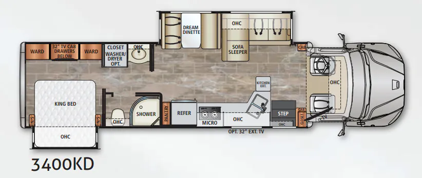 Dynamax Corp DynaQuest XL 3400KD floor plan