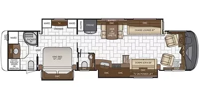 2019 Newmar Mountain Aire 4018 floor plan
