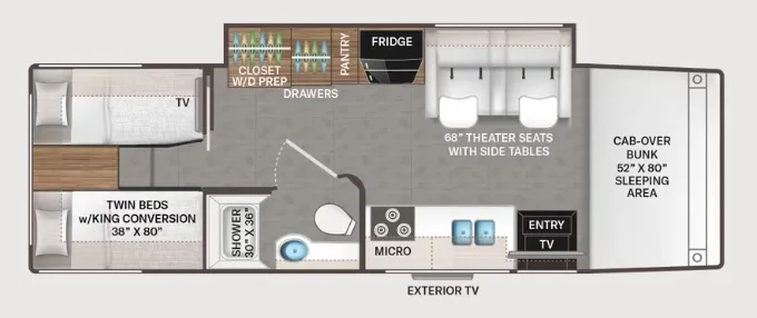 2027 Thor Motor Coach Magnitude Z30 - Floor plan