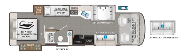 Thor Motor Coach Palazzo 33.5 floor plan